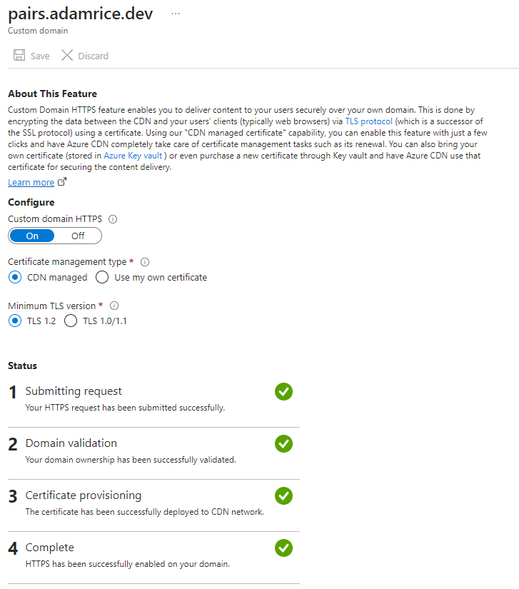 HTTPS setup